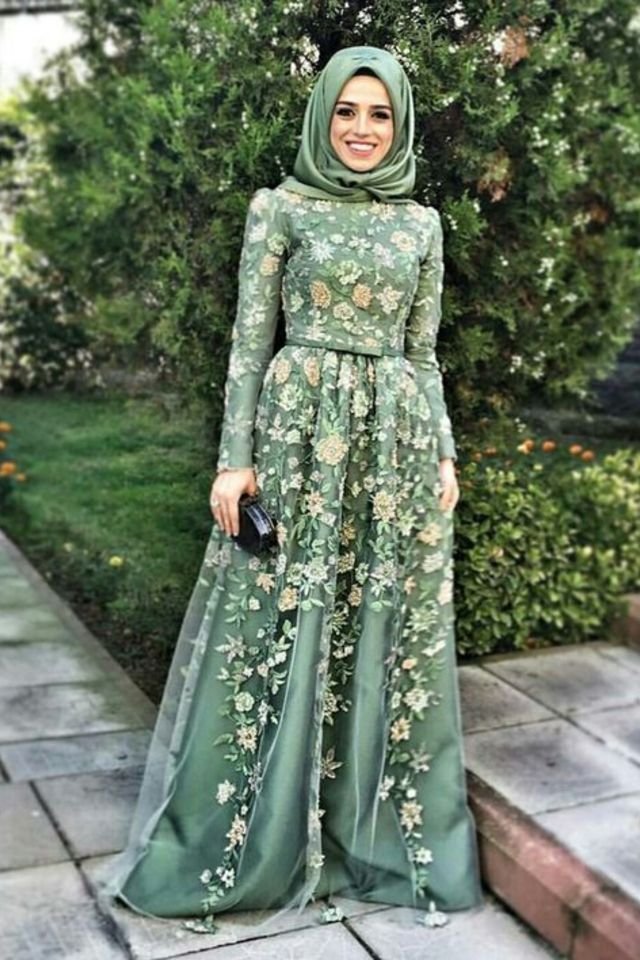 12 looks de hijab  avec robe  longue  chic et simple pour 