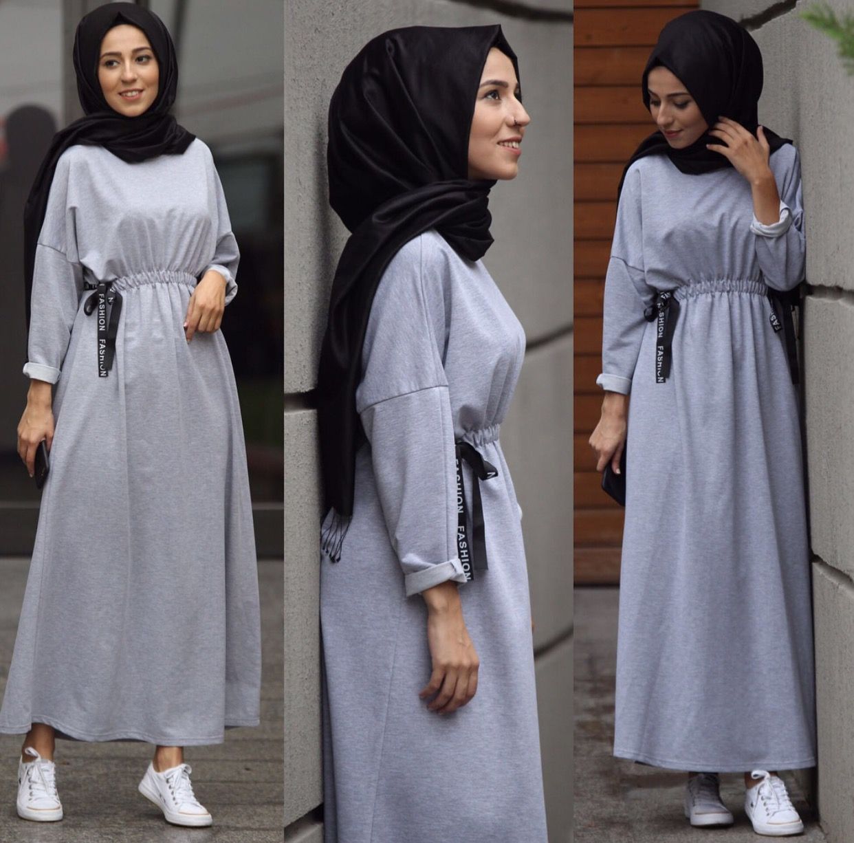  robe  longue hijab  moderne astuces hijab 